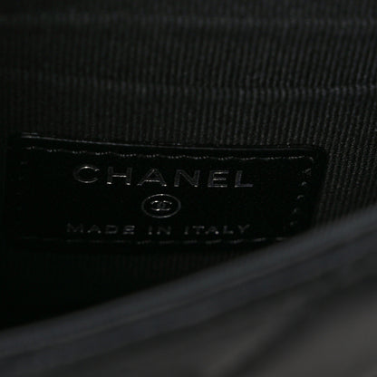 Chanel Lambskin Quilted Mini Trendy CC Clutch With Chain So Black 6 of 9