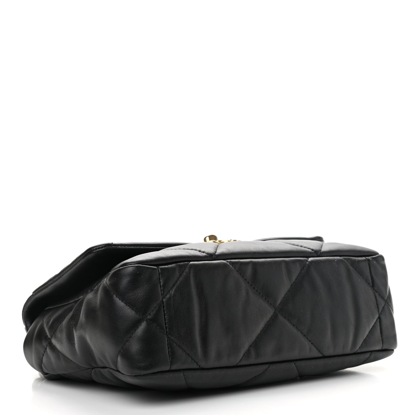 Goatskin Quilted Medium Chanel 19 Flap Black