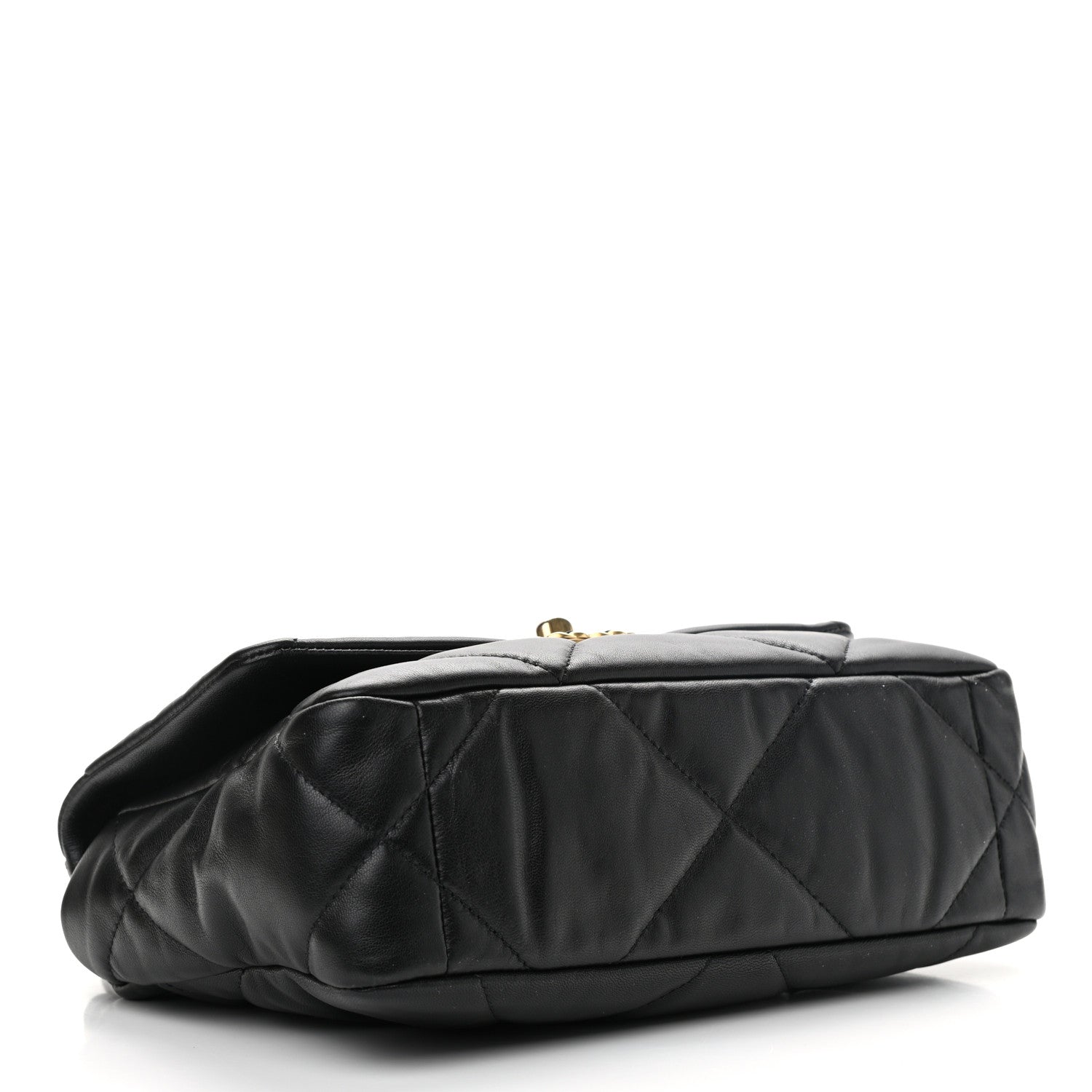 Chanel Goatskin Quilted Medium Chanel 19 Flap Black 4 of 12