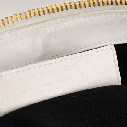 Balenciaga Agneau Giant 21 Gold Hardware Weekender White 8 of 8