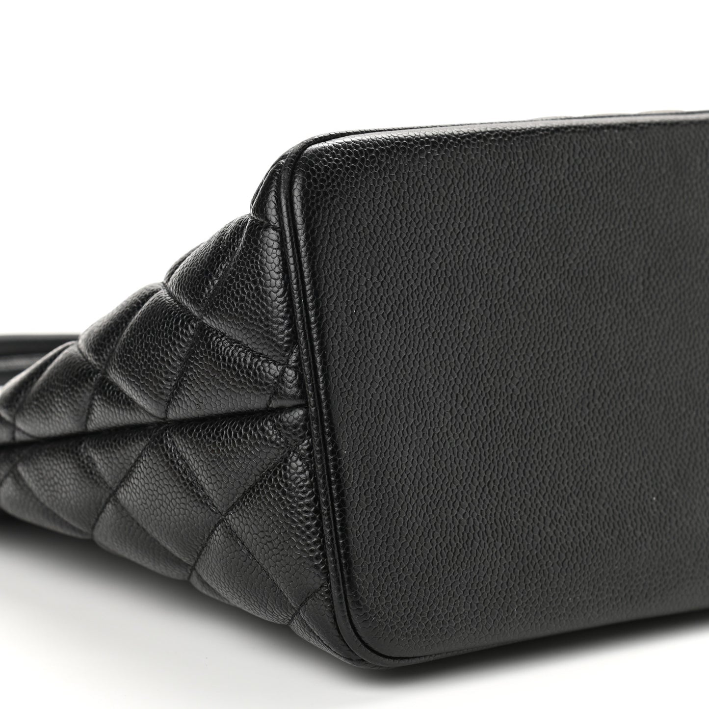 Caviar Quilted Medallion Tote Black