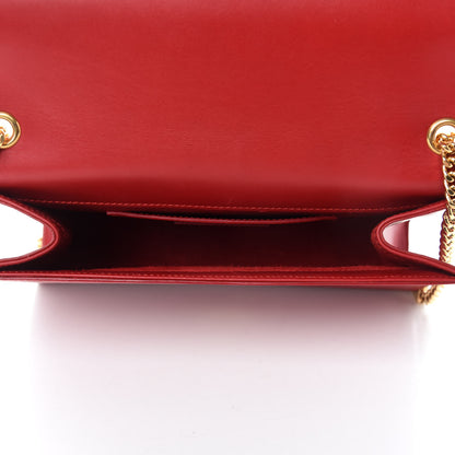 Saint Laurent Smooth Calfskin Medium Classic Monogram Kate Tassel Satchel Lipstick Red 5 of 11