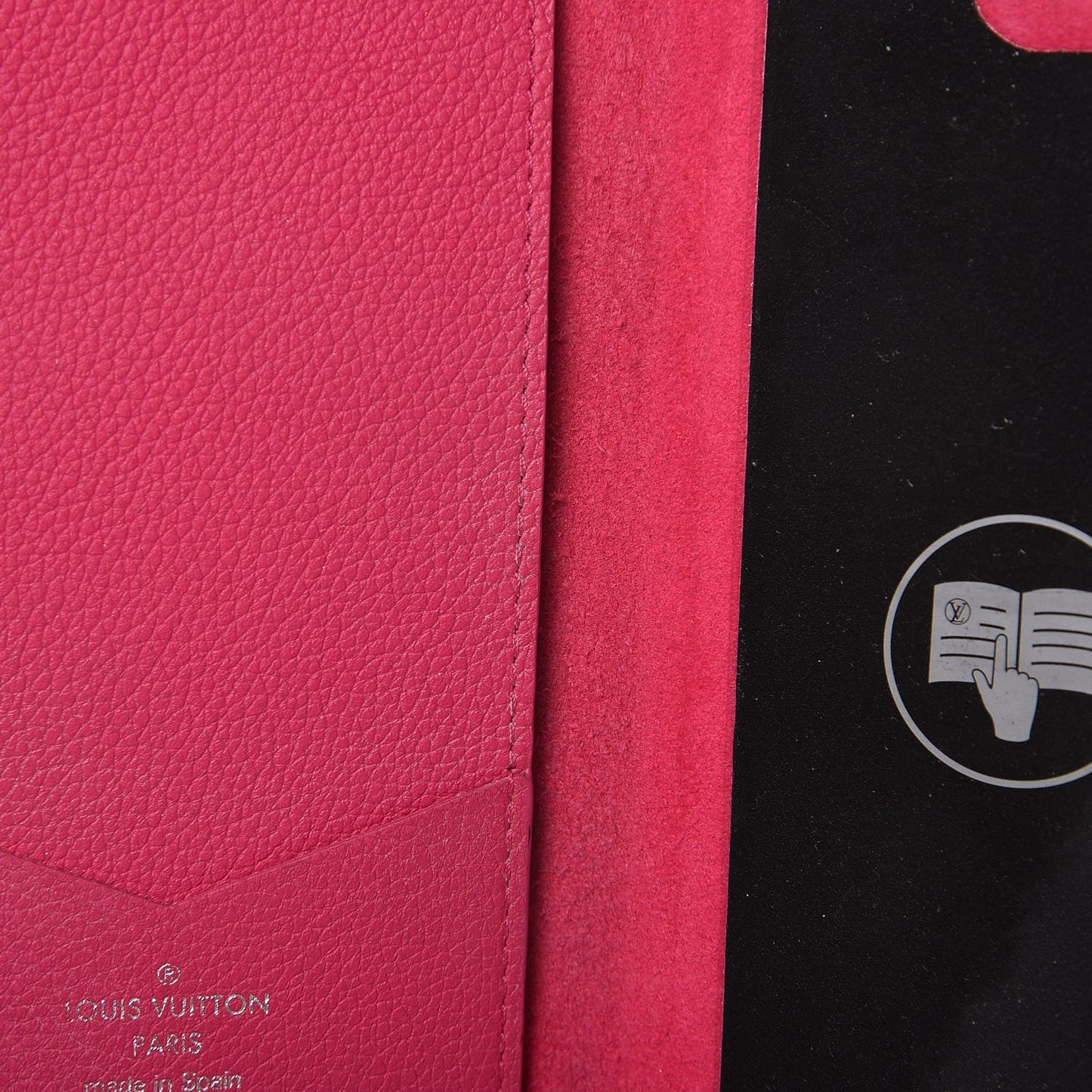 Monogram Cuir iPhone 8 Plus Folio Case Fuchsia