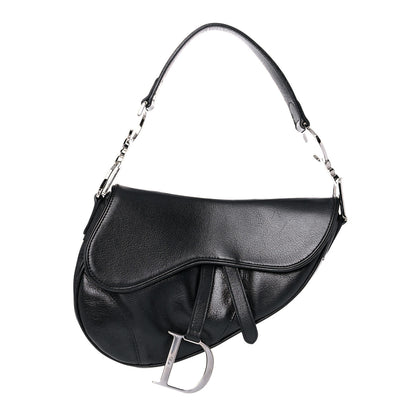 Christian Dior Calfskin Saddle Bag Black 1 of 12