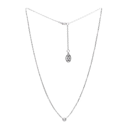 Cartier 18K White Gold Diamond SM D'Amour Pendant Necklace 3 of 5