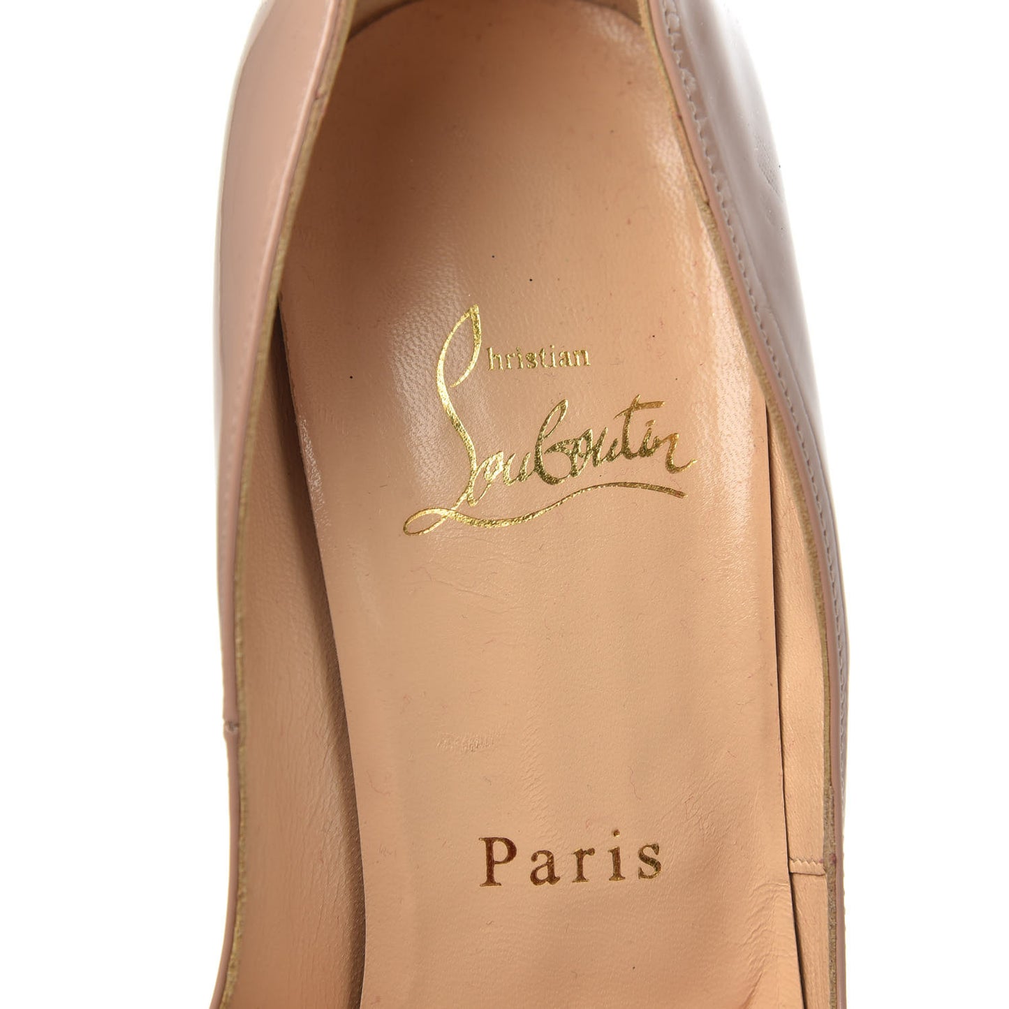 Patent Lady Peep 150 Pumps 38 Nude