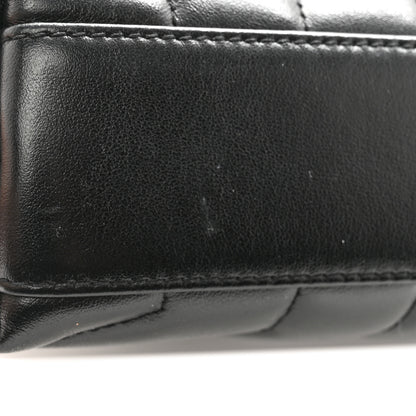 Saint Laurent SAINT LAURENT Calfskin Y Quilted Monogram Toy Loulou Crossbody Bag Black 12 of 13
