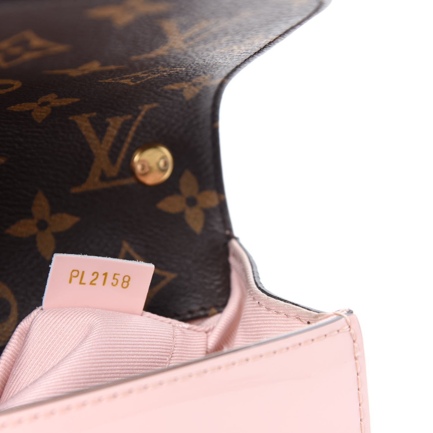 Louis Vuitton Patent Calfskin Monogram Cherrywood BB Rose Ballerine 15 of 16