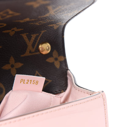 Louis Vuitton Patent Calfskin Monogram Cherrywood BB Rose Ballerine 15 of 16