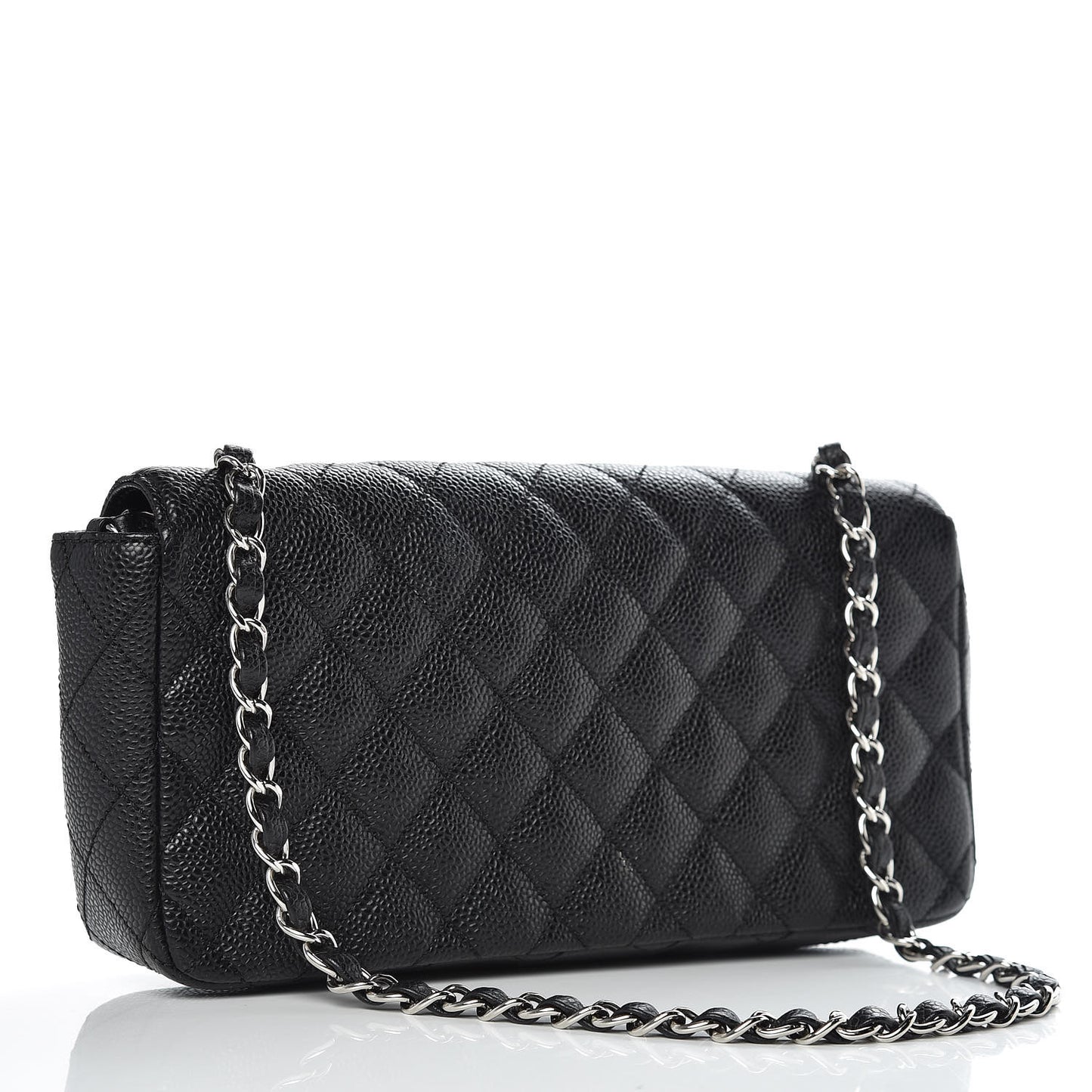 Caviar Quilted East West Flap Black