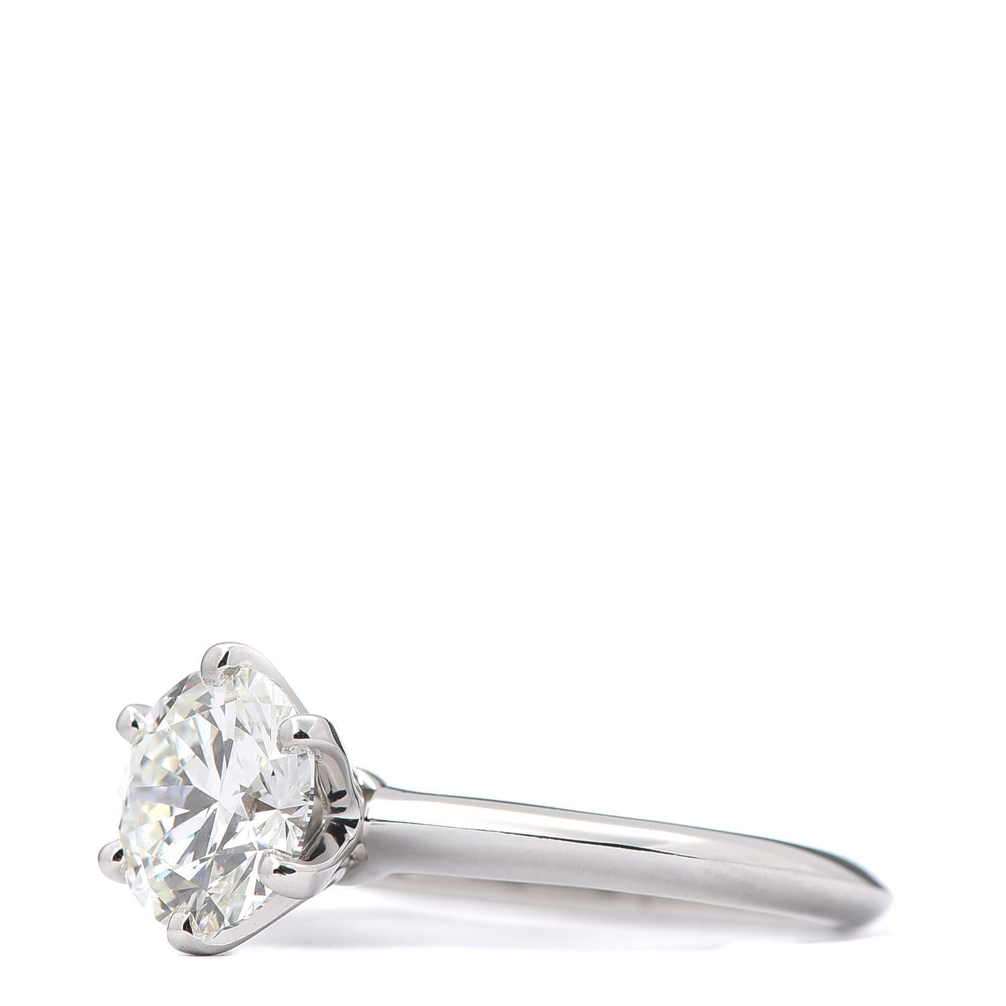 Platinum Diamond 1.89ct Solitaire Engagement Ring 51 5.75