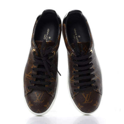 Louis Vuitton Patent Monogram Frontrow Sneakers 37 5 of 10