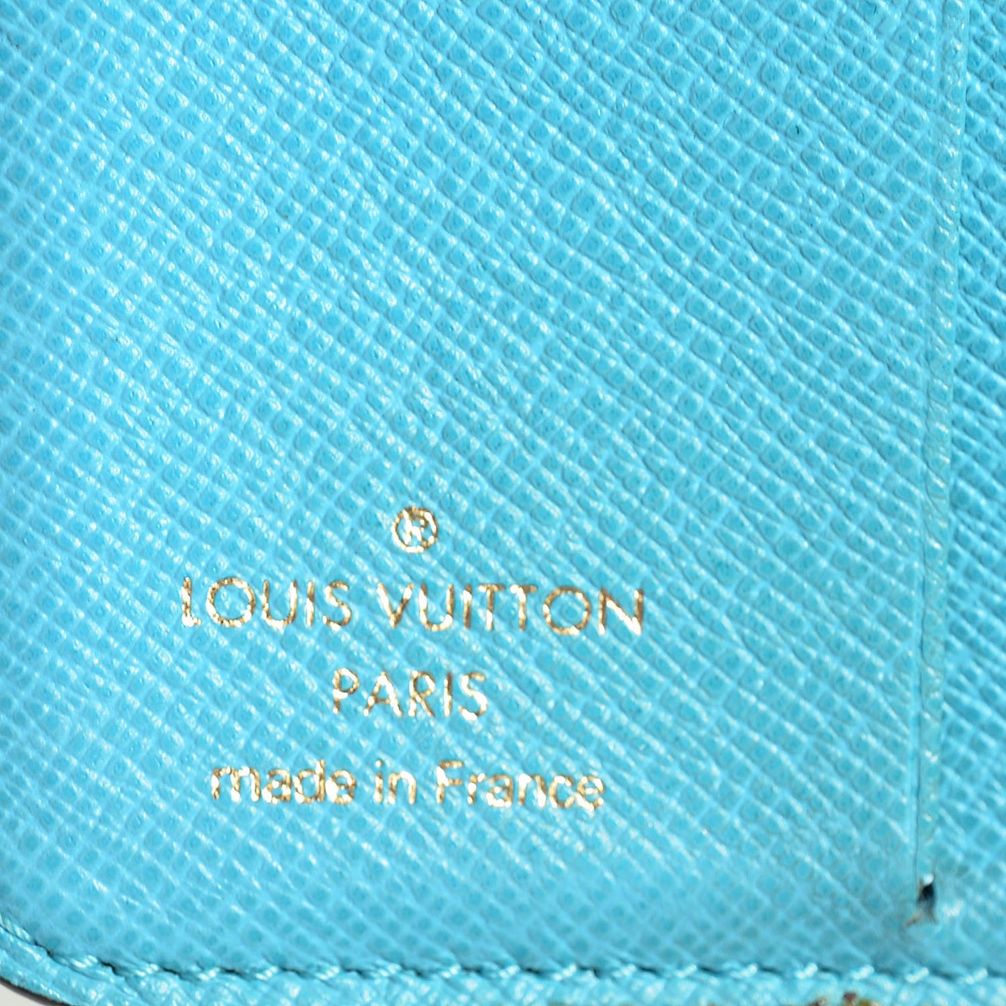 Monogram Groom Compact Zip Wallet Blue