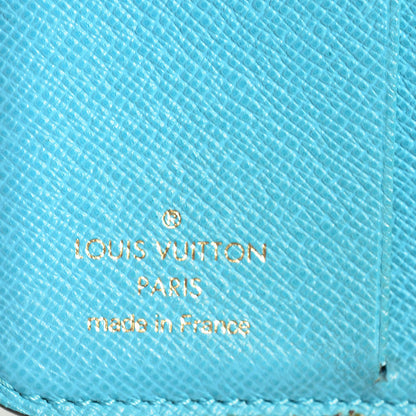 Louis Vuitton Monogram Groom Compact Zip Wallet Blue 6 of 7
