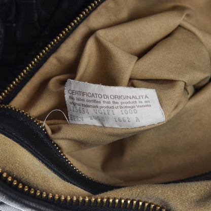Bottega Veneta Nappa Intrecciato Pleated Large Veneta Hobo Black 10 of 13
