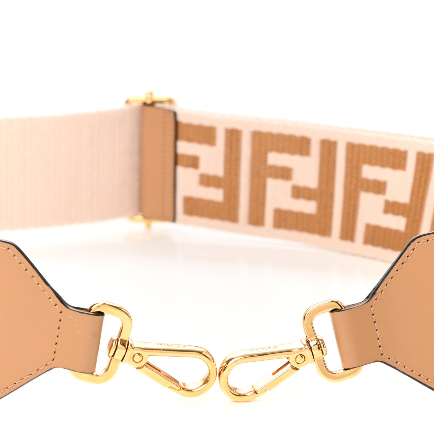 Ribbon Vitello King FF 1974 Adjustable Strap You Poudre Cuoio Miele Scuro