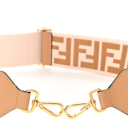 Fendi Ribbon Vitello King FF 1974 Adjustable Strap You Poudre Cuoio Miele Scuro 5 of 5
