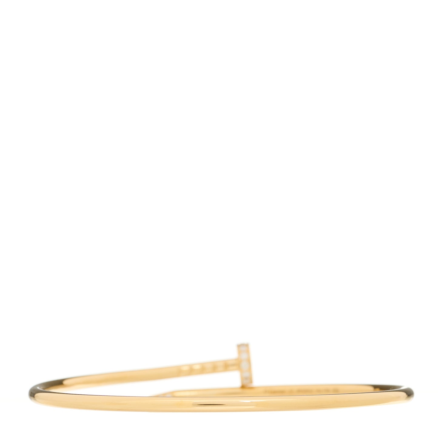 18K Yellow Gold Diamond Small Juste Un Clou Bracelet 17