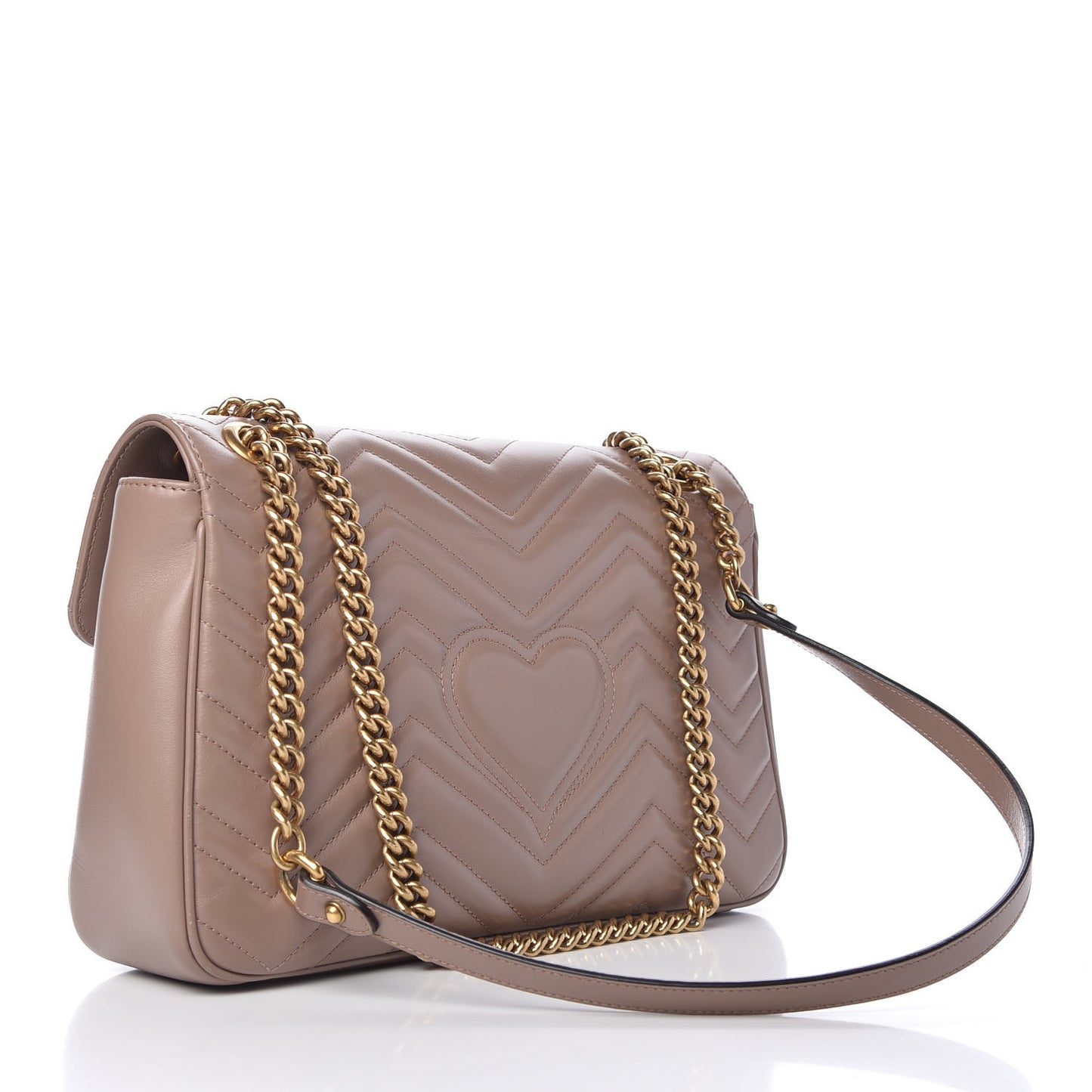 Calfskin Matelasse Medium GG Marmont Shoulder Bag Porcelain Rose
