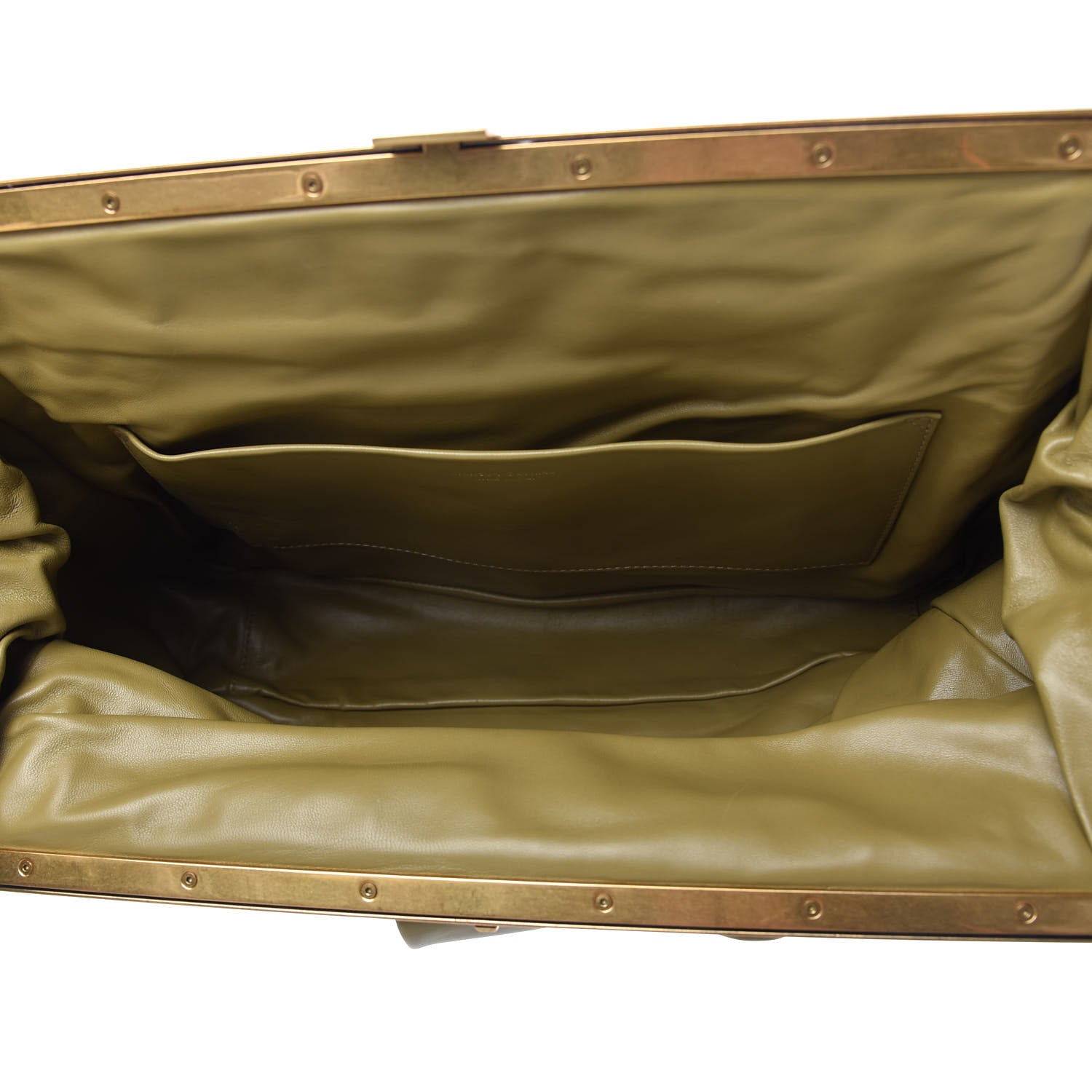 Mansur Gavriel Lambskin Wave Frame Clutch Safari 4 of 8