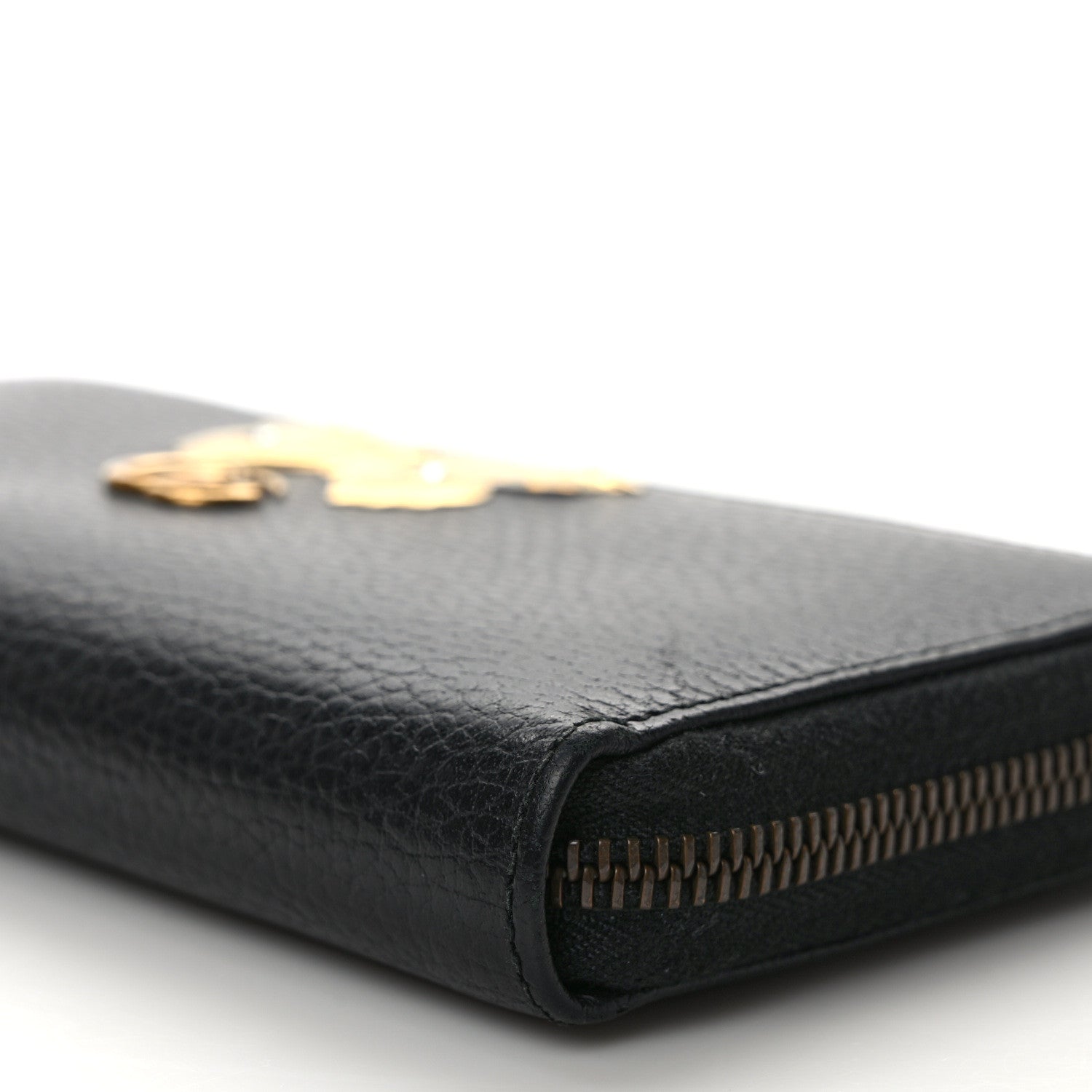 Gucci Calfskin Butterfly Zip Around Wallet Black 8 of 11
