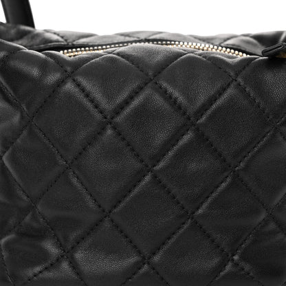 Chanel Lambskin Quilted Small Perfect Meeting Hobo Black 7 of 10