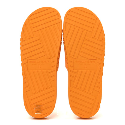 Bottega Veneta Rubber The Slider Sandals 39 Tangerine 7 of 9
