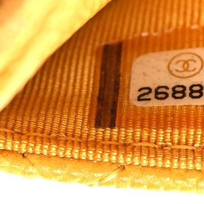 Chanel Caviar Quilted Wallet on Chain WOC Yellow 8 of 11