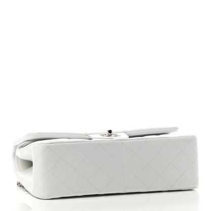 Chanel Caviar Quilted Jumbo Double Flap White 3 of 4