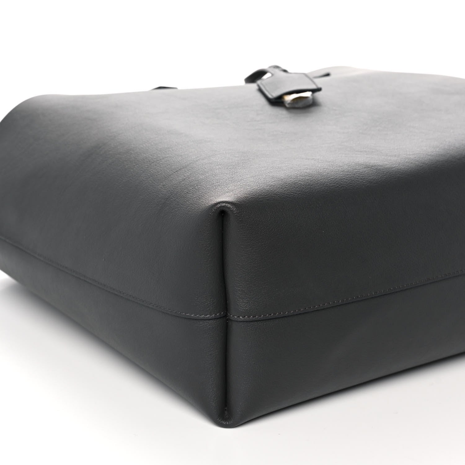 Saint Laurent Calfskin Large Shopping Tote Storm 11 of 12