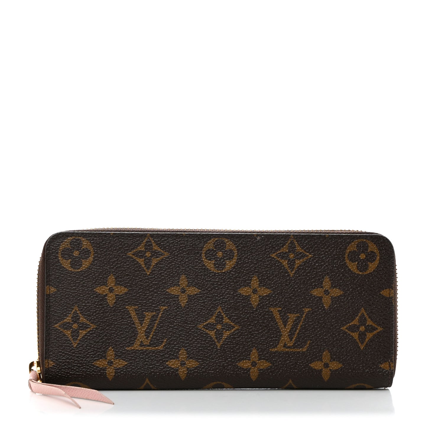 Monogram Clemence Wallet Rose Ballerine