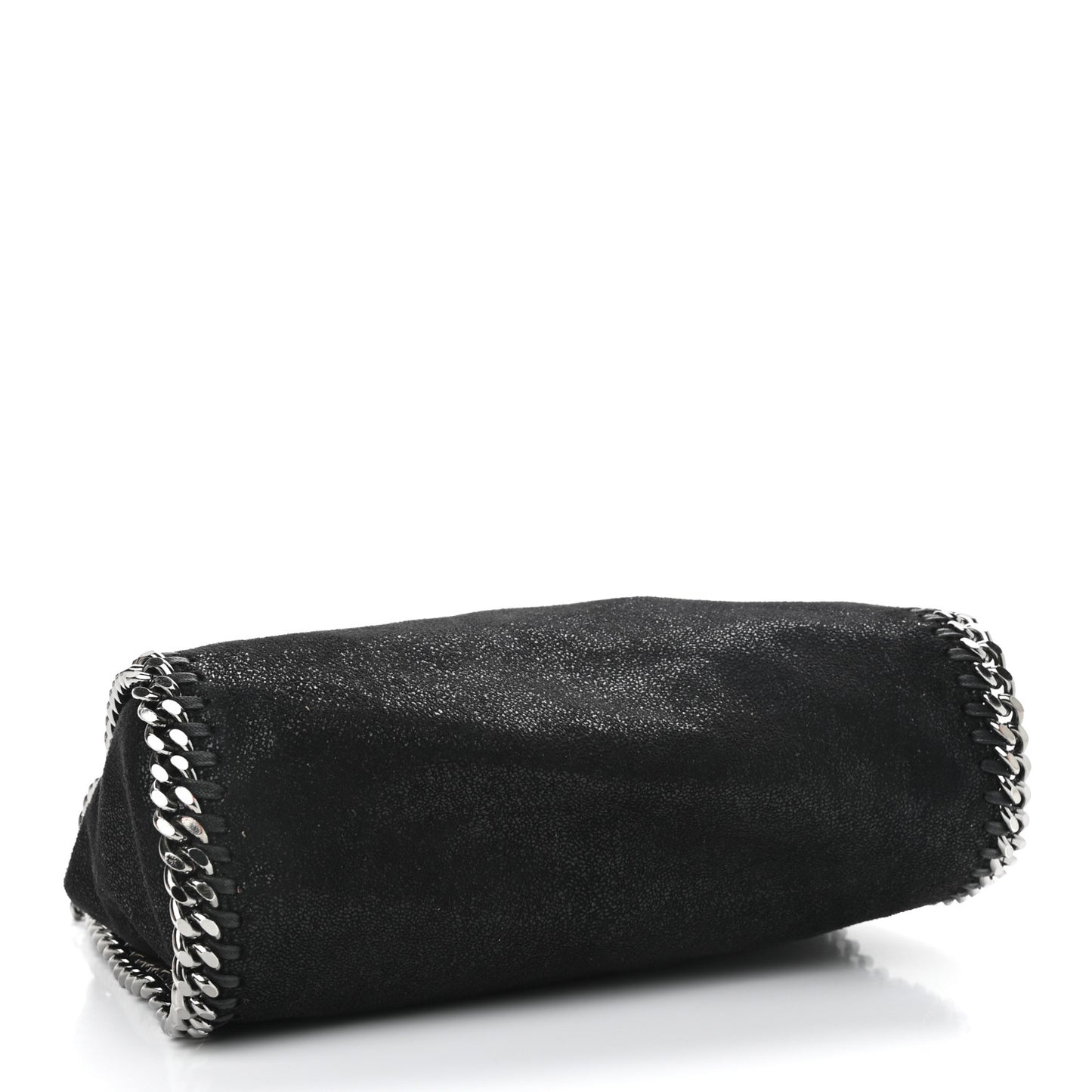 Shaggy Deer Mini Falabella Fold Over Tote Black