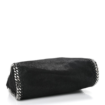 Stella McCartney Shaggy Deer Mini Falabella Fold Over Tote Black 3 of 9