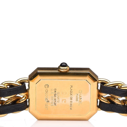 Chanel Stainless Steel Lambskin 20mm Chain Premiere Quartz Watch Gold L 5 of 6