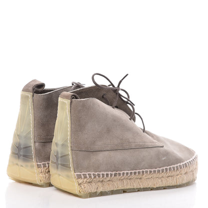 Balenciaga Suede Espadrille Ankle Boots 36 Gris Galet 4 of 9