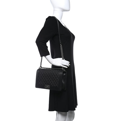 Chanel Calfskin Quilted New Medium Boy Flap Black 2 of 13