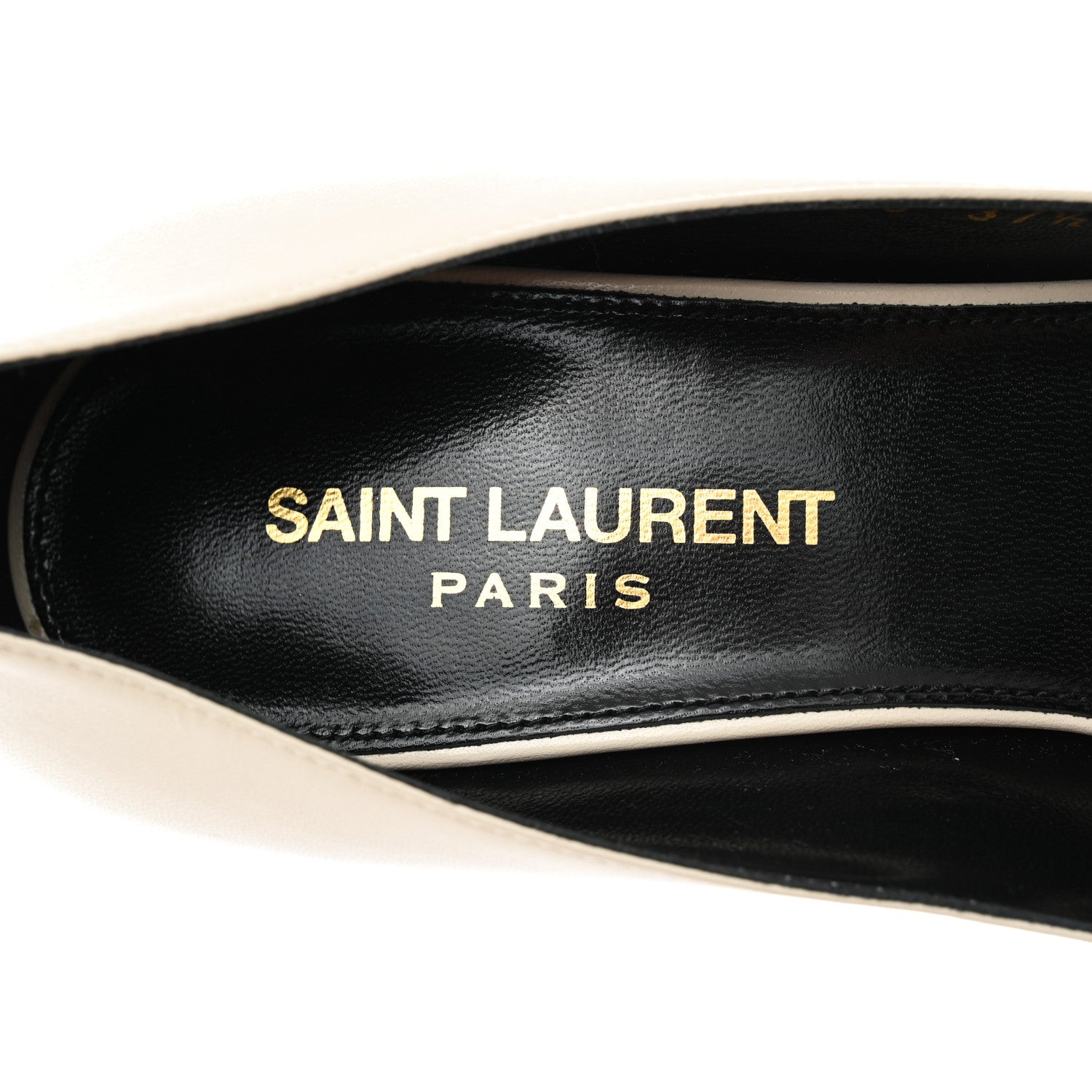 Saint Laurent Calfskin Bow Anais Pumps 37.5 White 7 of 9