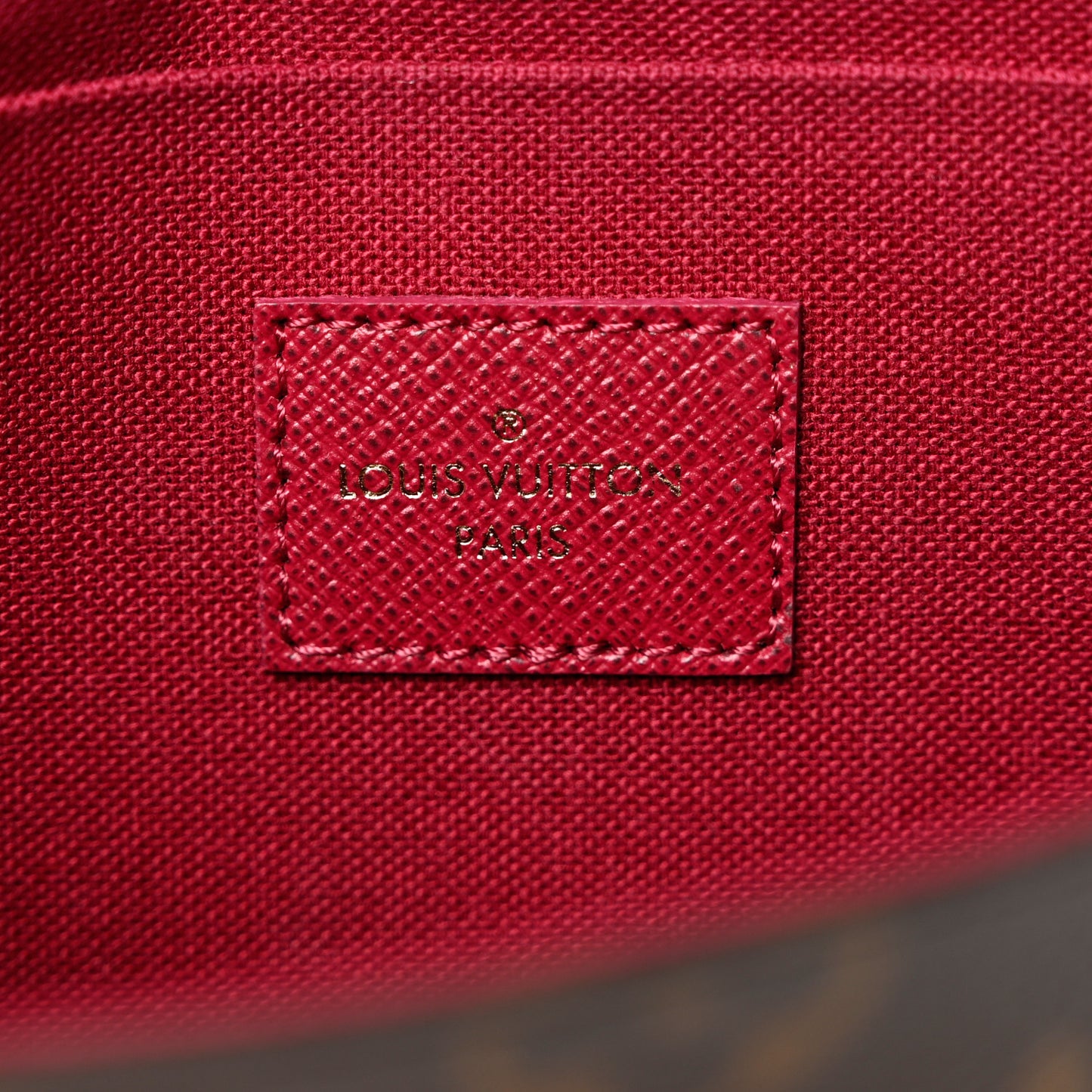 Monogram Pochette Felicie Chain Wallet Fuchsia