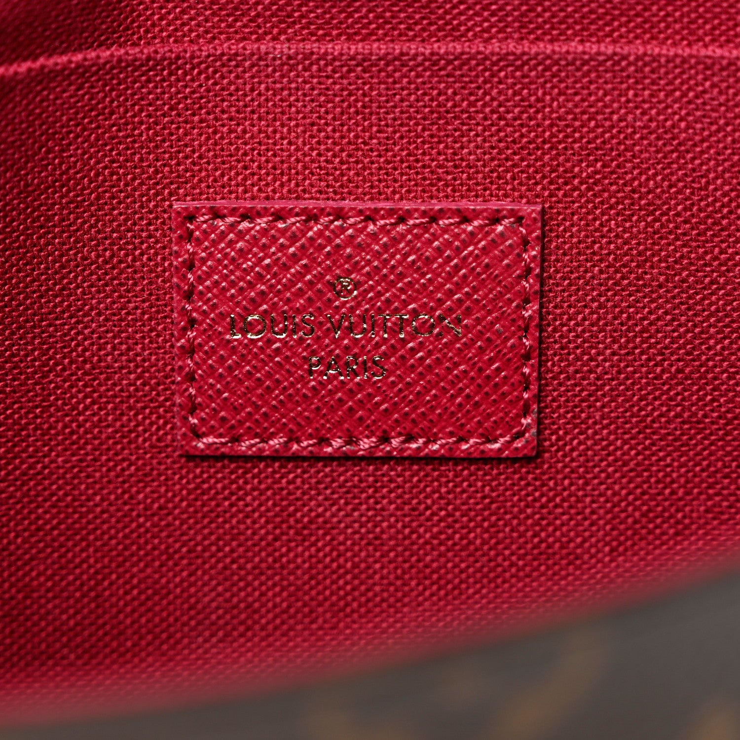 Louis Vuitton Monogram Pochette Felicie Chain Wallet Fuchsia 7 of 9