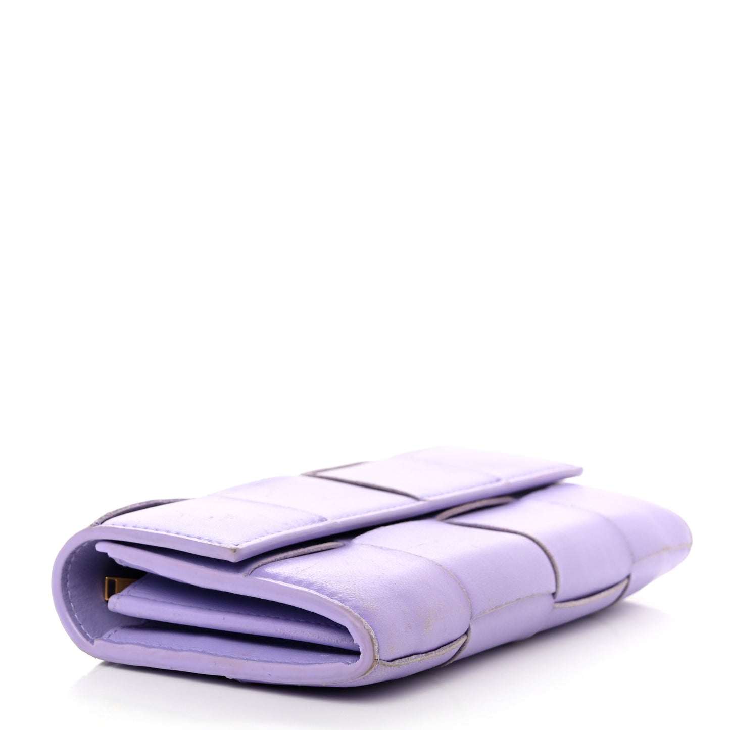 Nappa Maxi Intrecciato Flap Wallet Wisteria