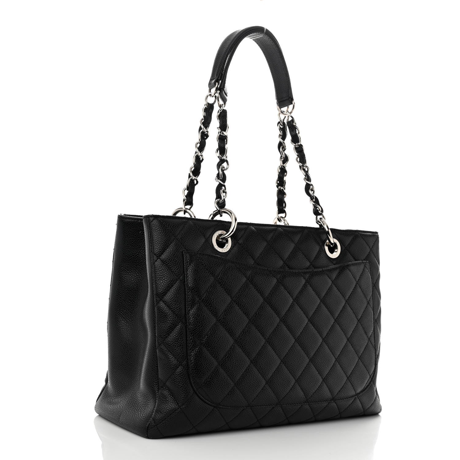 Chanel Caviar Quilted Grand Shopping Tote GST Black 3 of 11