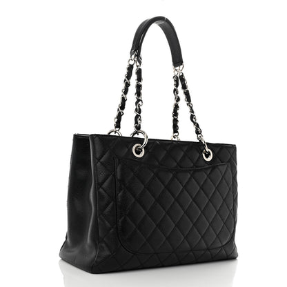 Chanel Caviar Quilted Grand Shopping Tote GST Black 3 of 11