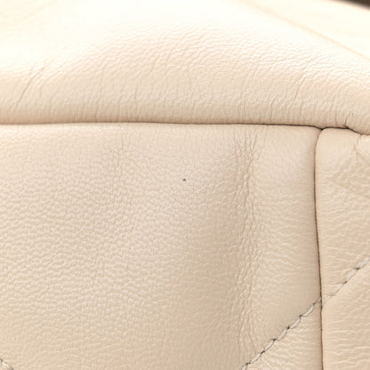 Chanel Lambskin Quilted Maxi Chanel 19 Flap Light Beige 11 of 12