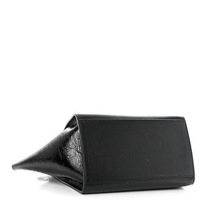 Celine Shiny Goatskin Small Trapeze Black 3 of 9