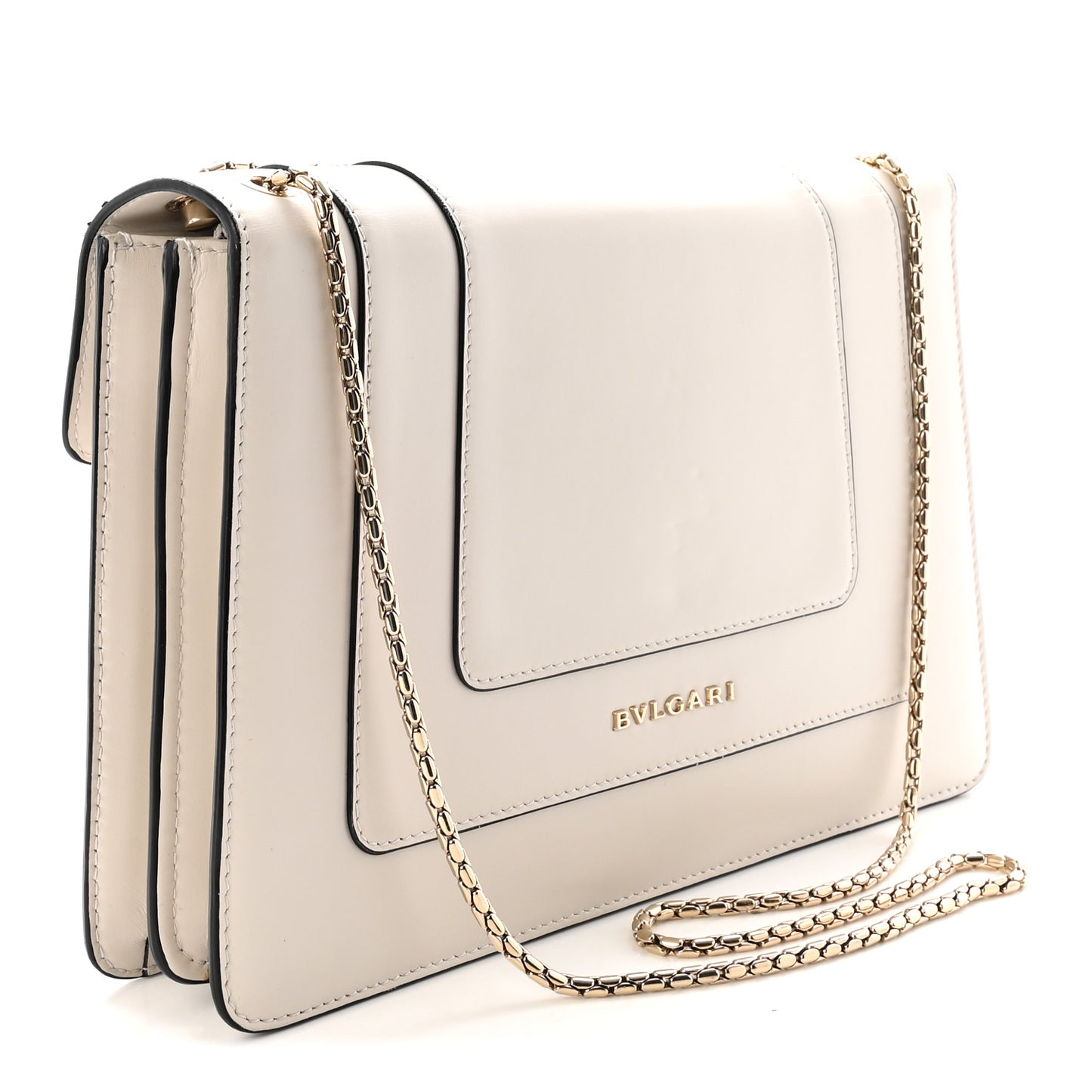Calfskin Serpenti Forever Floral Crossbody Bag White Agate Multicolor