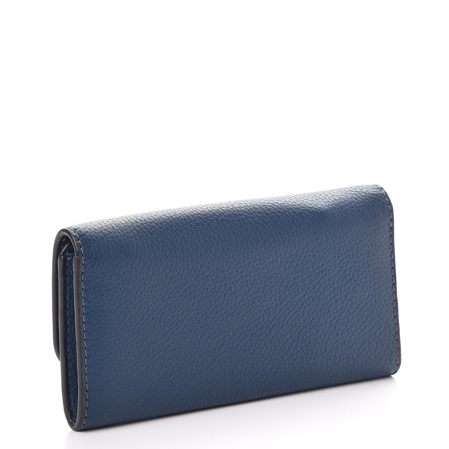Chloe Calfskin Marcie Continental Flap Wallet Royal Navy 3 of 8