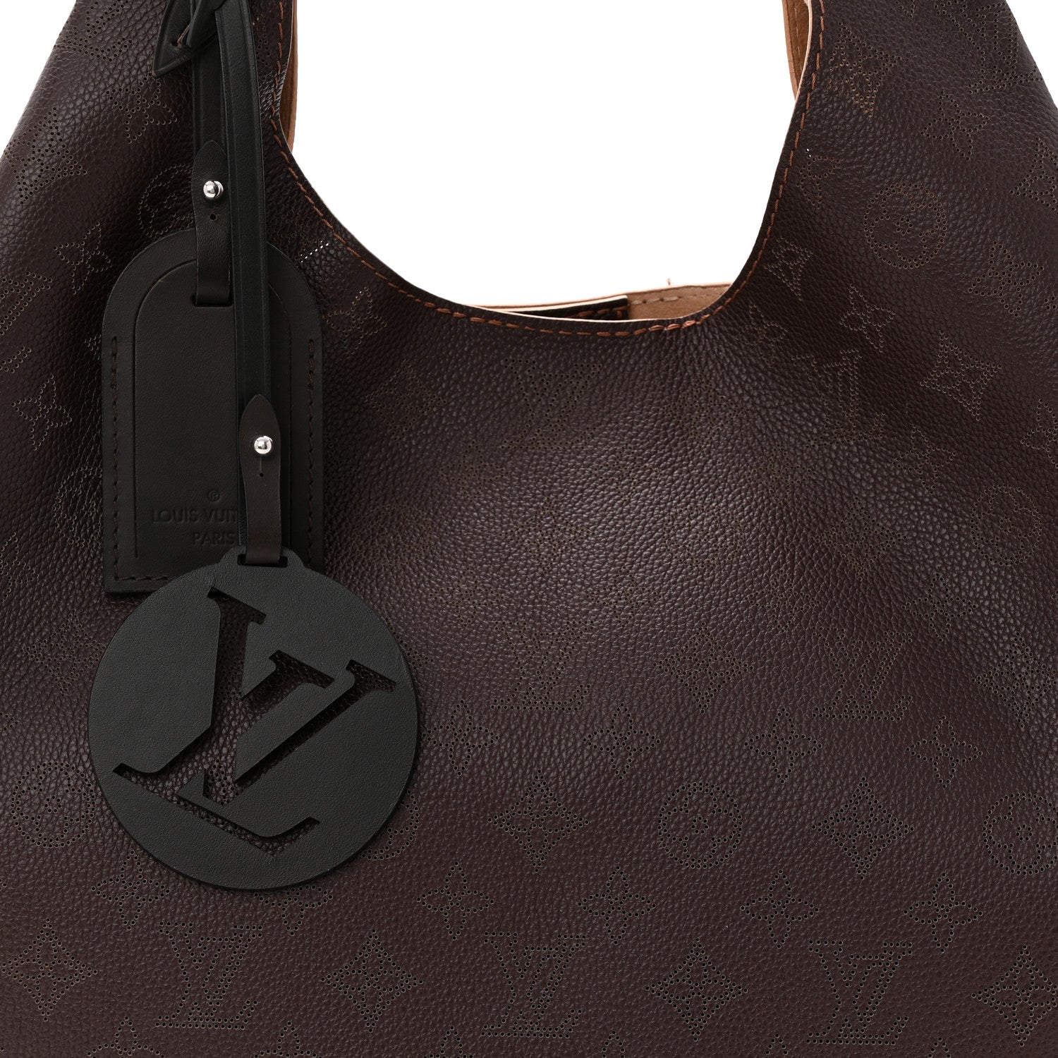 Louis Vuitton Mahina Carmel Hobo Chocolate 7 of 10