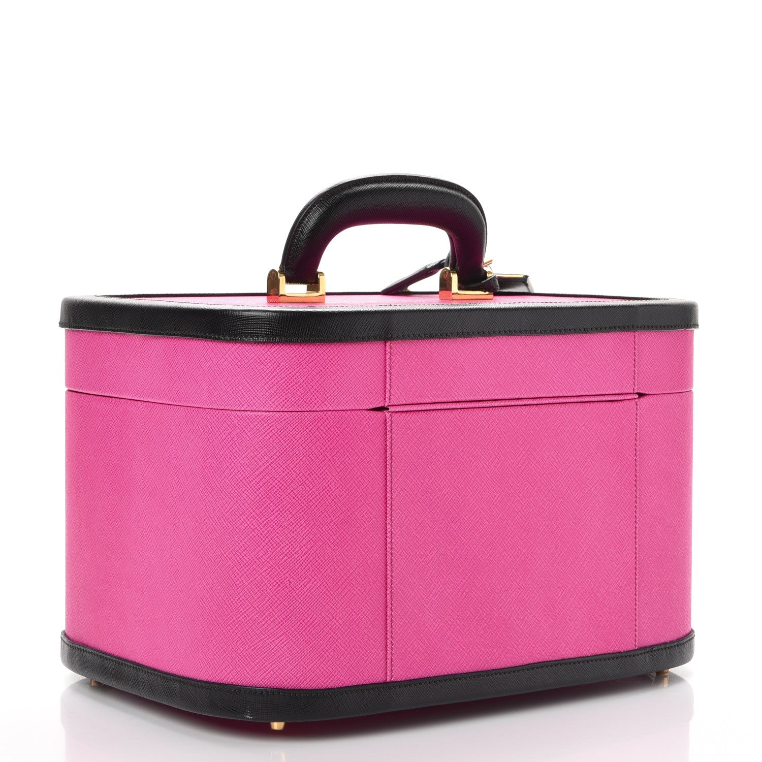 Prada Saffiano Cosmetic Train Case Fuxia 4 of 10