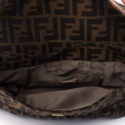 Fendi Zucca Cuoio Lucido Small Chef Shoulder Bag Tobacco Bois de Rose 3 of 4