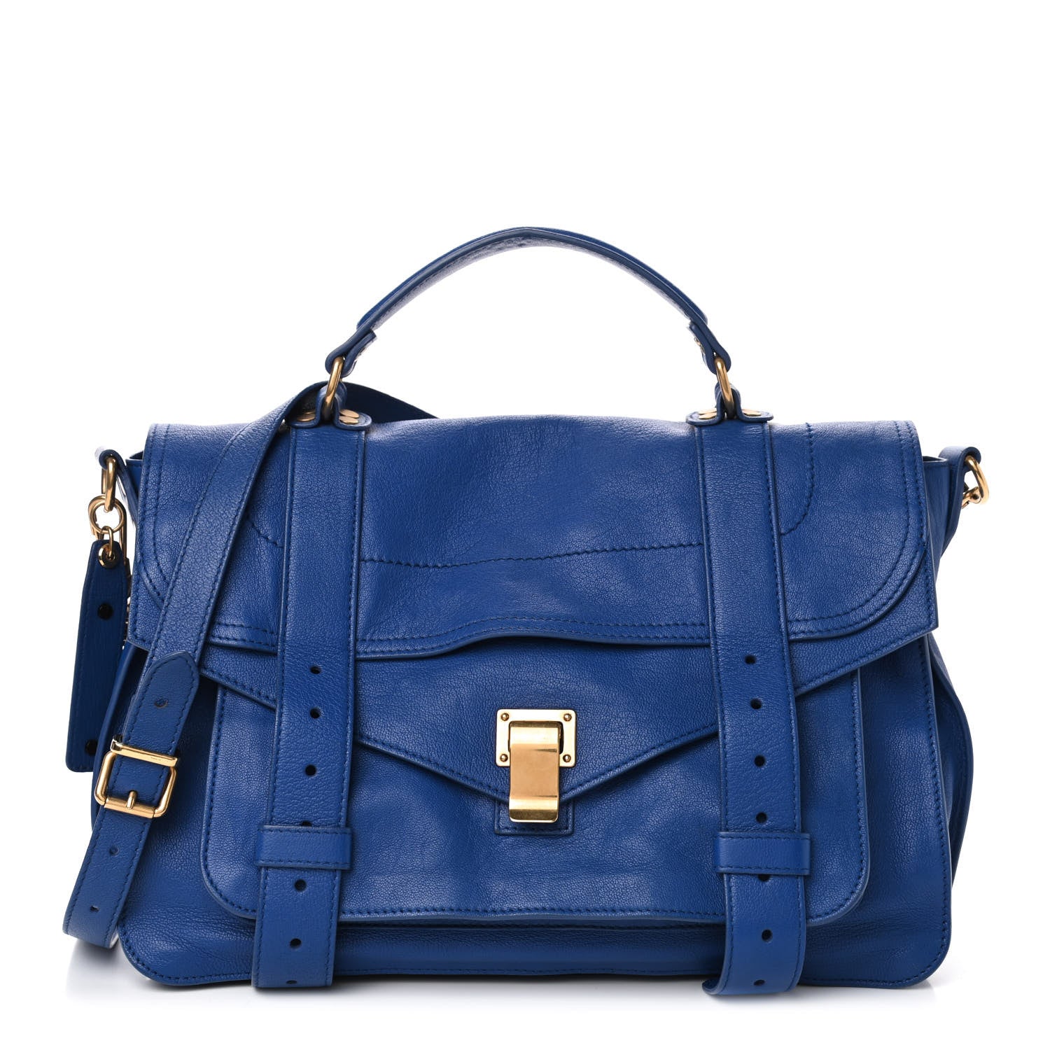 Proenza Schouler Lambskin Medium PS1 Satchel Royal Blue 1 of 4